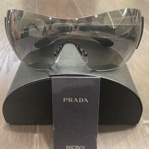 Prada Milano Face Shield sunglasses, black lenses